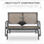 Banc oscillant 2 personnes pour l'extérieur - structure en acier, causeuse double (chaise seulement)-1759883746