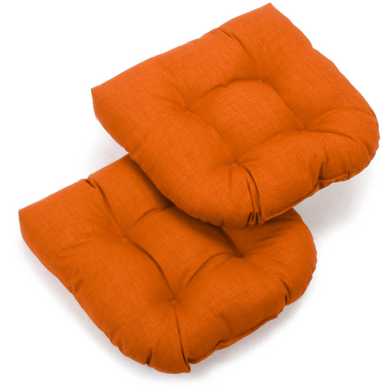 Outdoor 5'' Seat Cushion, Tangerine Dream