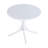 Summer - 2-Pack Warm Grey  Modern Lounge Chairs – Indoor/Outdoor All-Weather PP Plastic with 36 Inch Indoor/Outdoor Modern White Round PP Table-1386471384