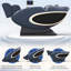 Slate Blue Multifunctional Electric Full-Body Massage Chair with Heating Function