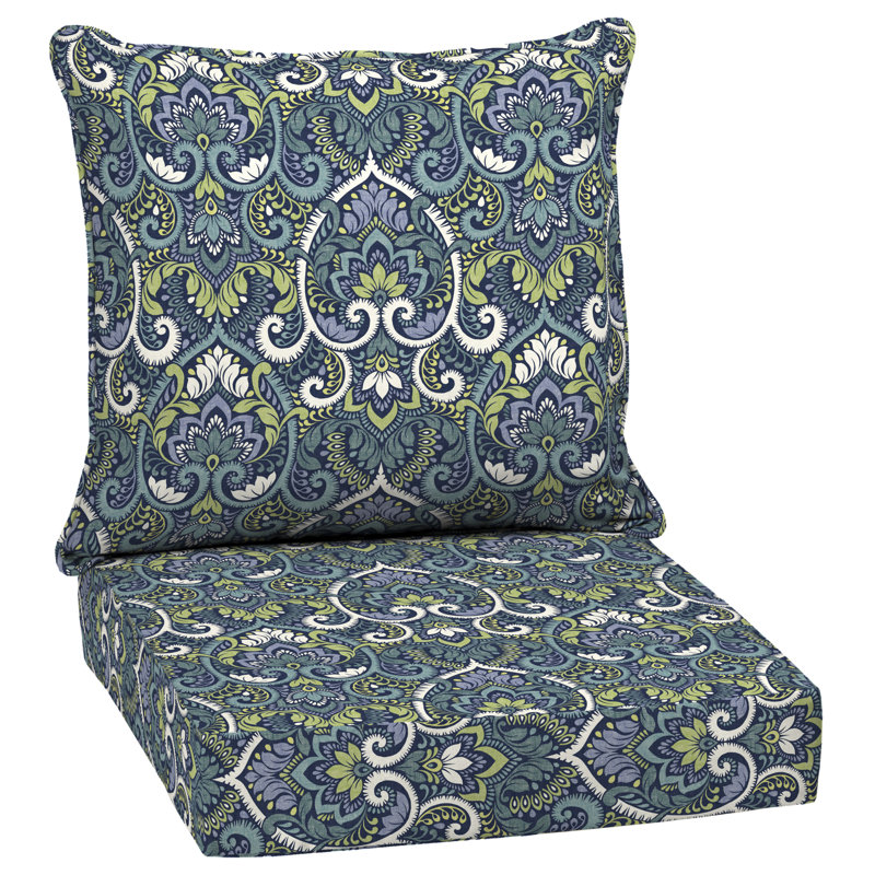 Coussin de chaise longue d'extérieur ARDEN, Bleu, L 24 po x P 46,5 po