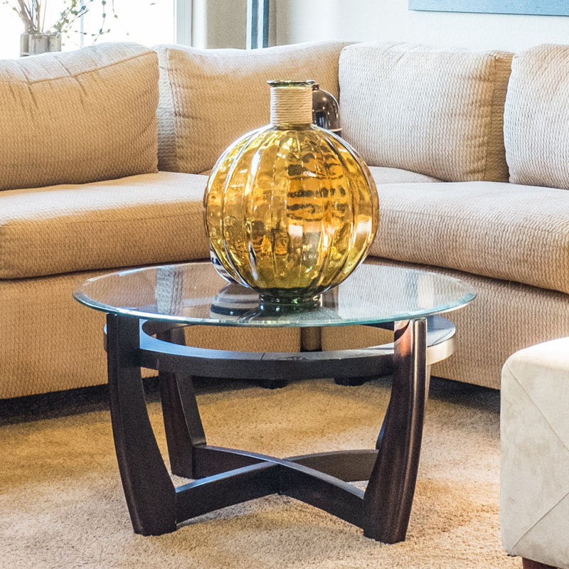 Round Clear Tempered Glass Table Top 36 Inch with 3/8 Inch Thick Beveled Polished Edge Ideal for Tables Desks Workspaces and Outdoor Furniture by Fab Glass and Mirror