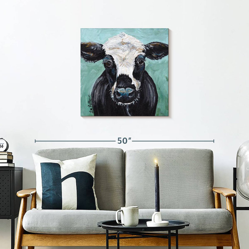 Brampt Cow Clyde, 24" H x 24" W