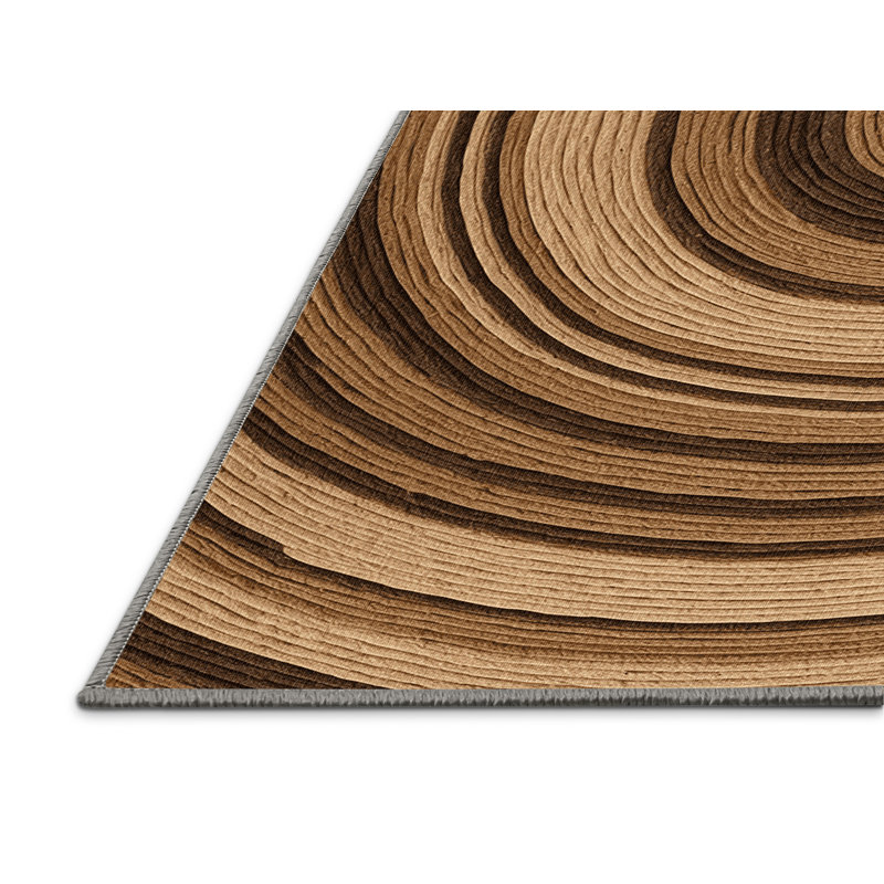 Machine Washable Nature Brown Area Rug