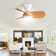Corabelle 23" 3-Blade Modern Flush Mount Ceiling Fan with Remote Control and Light Kit Included
