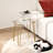 Acrylic Night Stand with Metal Legs Small Transparent Side Table Simple and Modern End Table