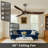 Modland 60" 3-Blade Ceiling Fan With Remote, Quiet Reversible Motor & Downrod Mount – Modern Indoor Use-1177359906