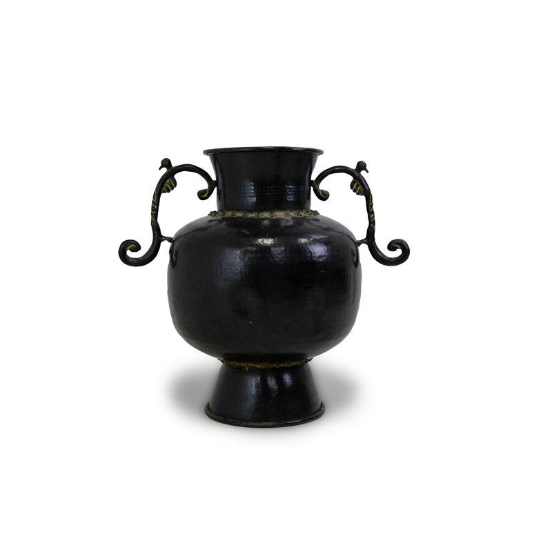 Vase rétro unique avec poignées ornées