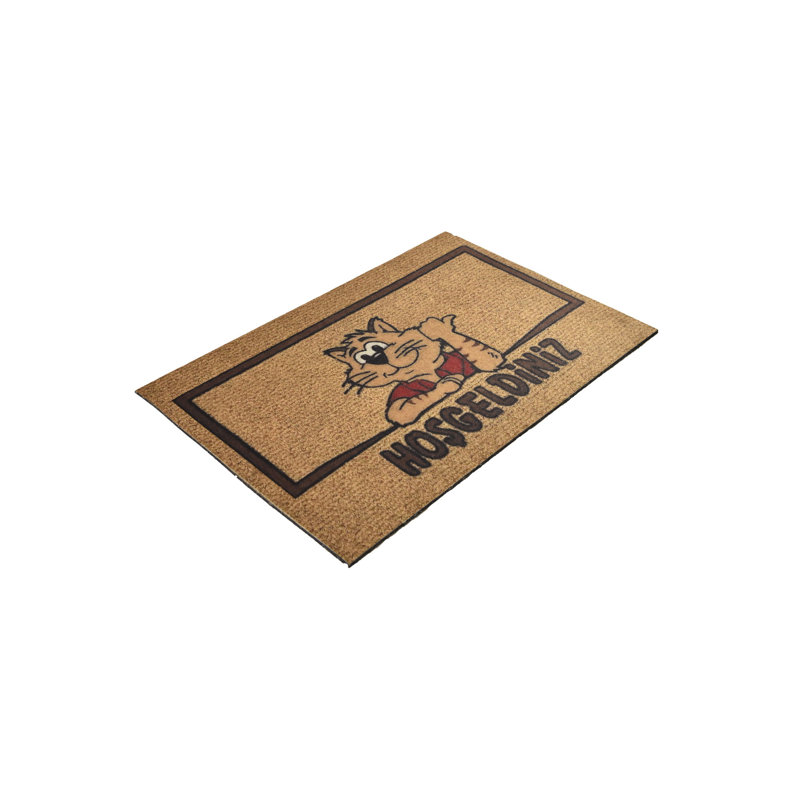 Durable PVC Doormat, Non-Slip Underside, 15.7 x 23.6 inches | 100% PVC Material, Machine Washable at 86°F | Perfect for Indoor & Outdoor Use, Easy to Clean, Stylish & Functional Welcome Mat