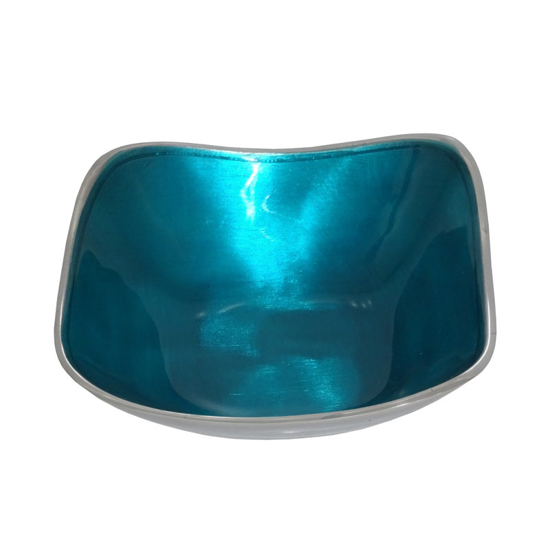 17 Stories Grenshaw Aluminum Serving Bowl, Aqua