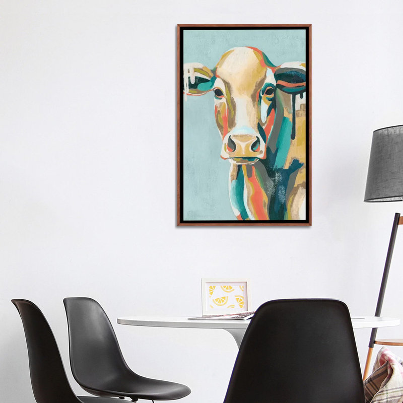 « couleur vaches i » par grace-pop, reproduction d’art, H 48 po x l 32 po x P 1,5 po, Toile tendue
