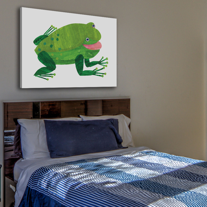 Green Frog by Eric Carle - Painting on Canvas, 102cm H x 152cm W