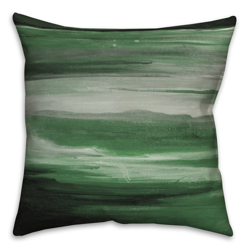  Housse et insert de coussin extérieur carré Streaks, Vert