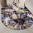 Dichiera Floral Brown/Navy/Cream Non-Slip Rubberback Area Rug-1042338010