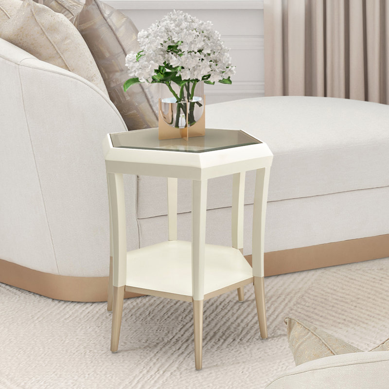 La Rachelle Glass End Table