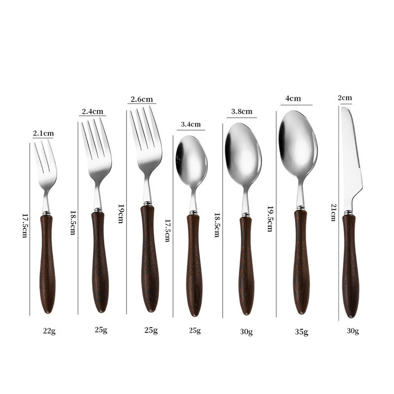 Ensemble de couverts en acier inoxydable Winston Porter Kina, Argent