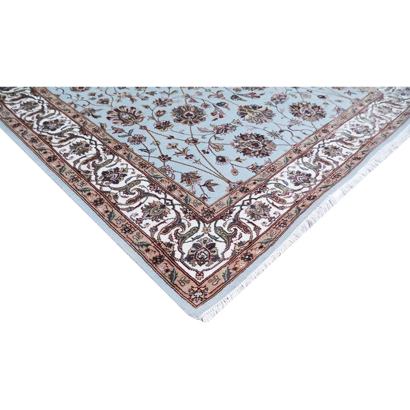 Hand Woven Wool Area Rug, Rectangle 5' x 8'