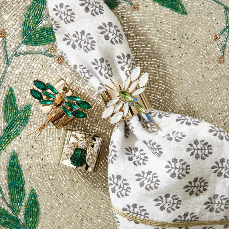 100% Cotton Round Beaded Placemat
