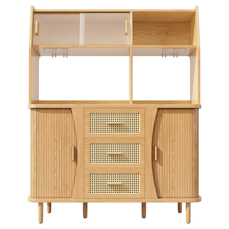 174.5cm Kitchen Pantry, Natural