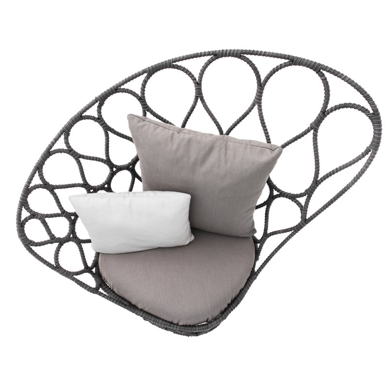 Forma Outdoor Lounge Chair, Pale Gray, Canvas Taupe/Canvas Canvas