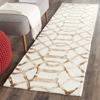Xiong Hand Tufted Wool Geometric Rug