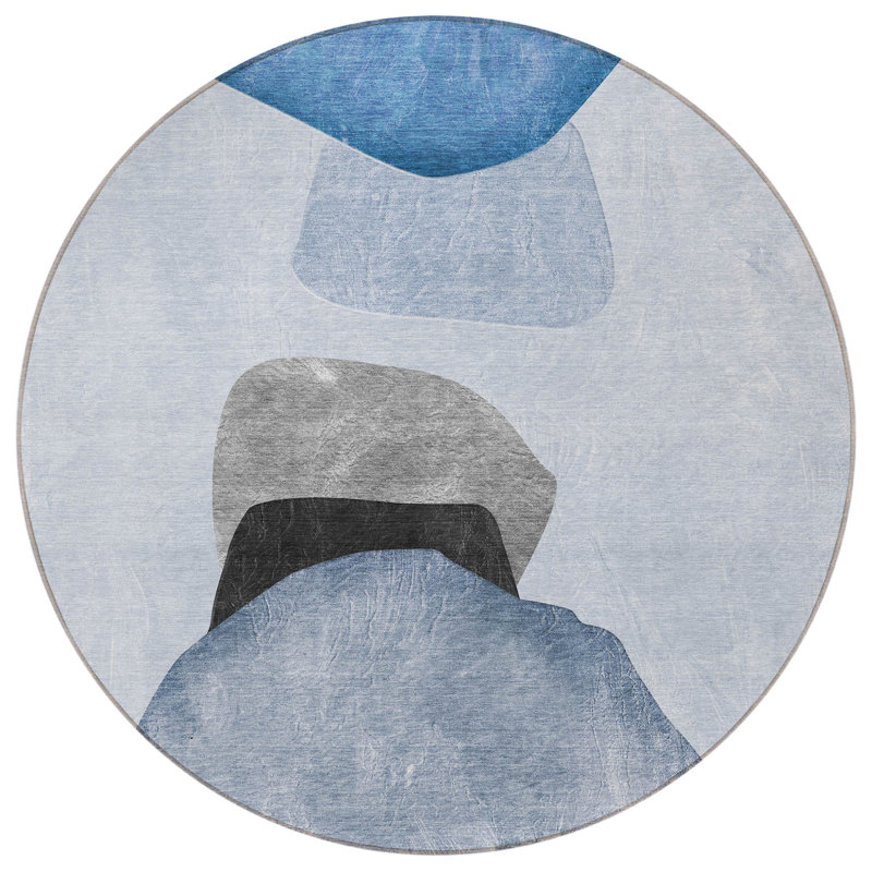 Tapis extérieur rond 8 po