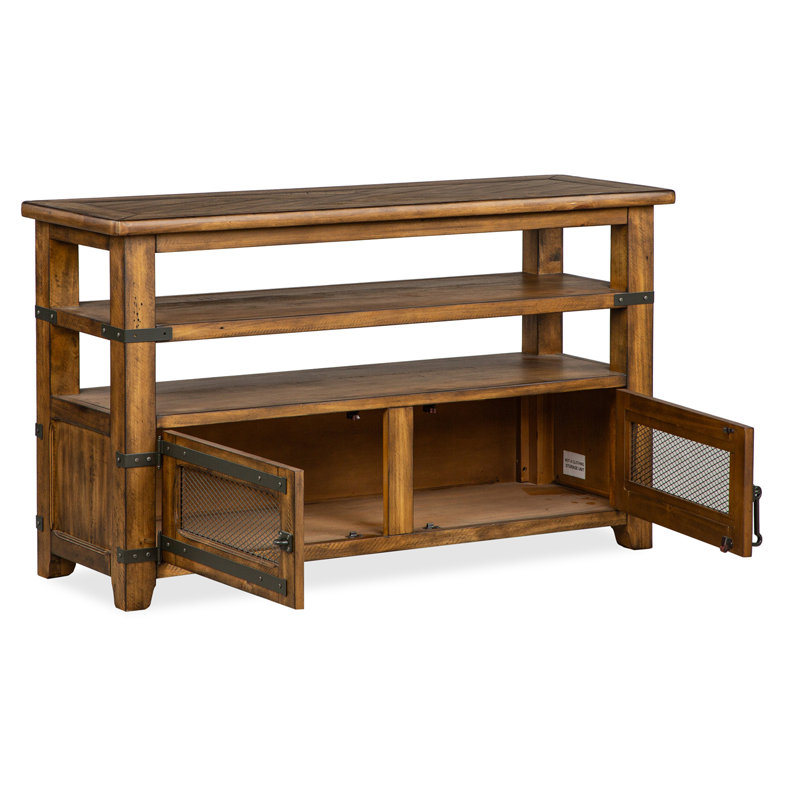 Dickerson 50'' Glass Top Console Table
