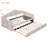 Twin Size Upholstered Daybed With Trundle, Sofabed With USB Charging Ports, Guest Bed-1825731323