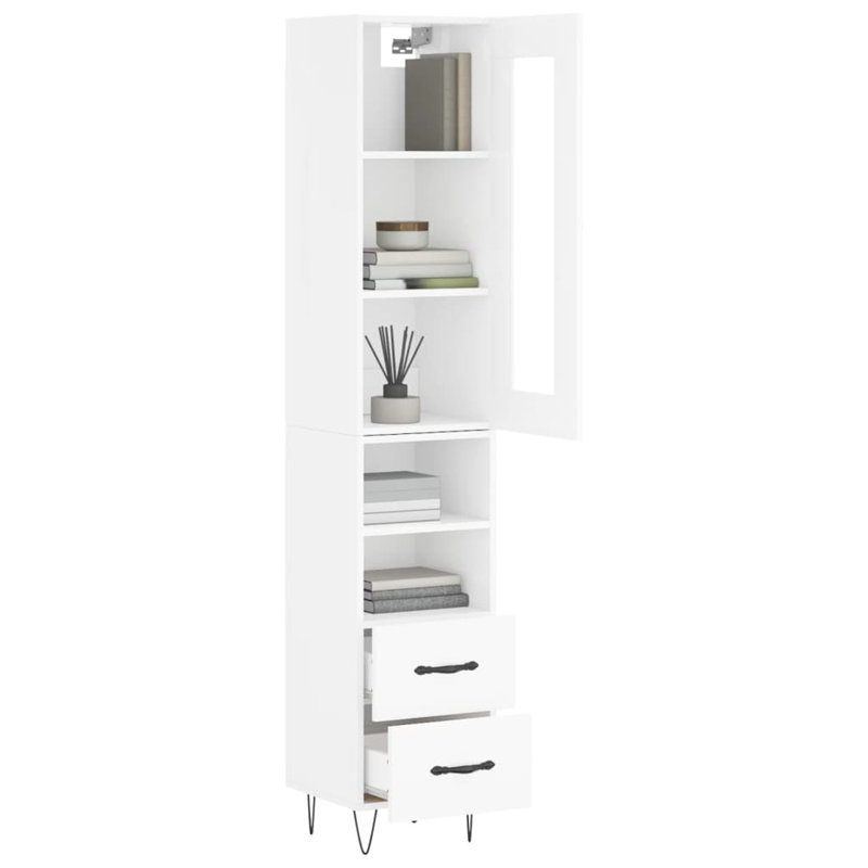 Apolito 180cm H x 35cm W Bookcase