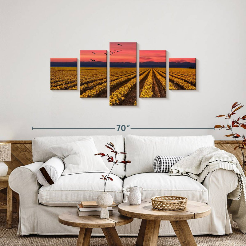 Skagit Valley Daffodils, 24" H x 55" W