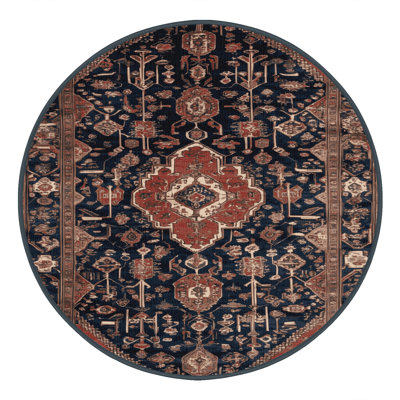 Machine Washable Persian Brown Area Rug