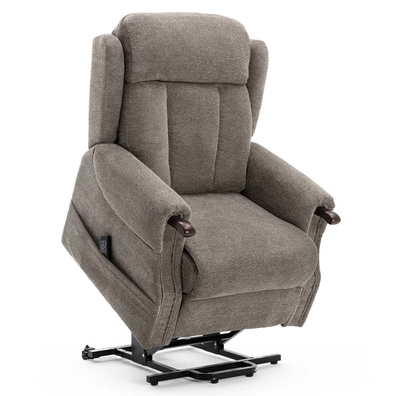 Adao 88cm Wide Lift Assist Standard Recliner, Brown