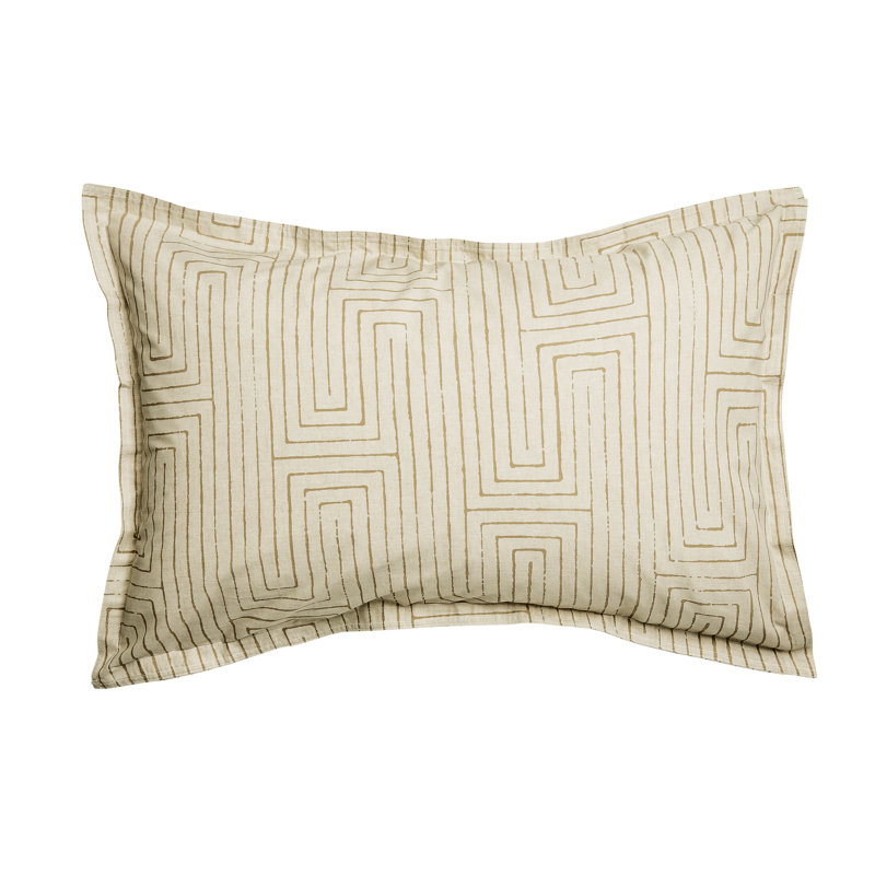 Pia Cotton Geometric Duvet Cover Set, Single Duvet Cover + 1 Pillowcase