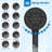 5-Spray Dual Filtered Rainfall Shower Head Combo, High Pressure 13'' Shower Head , With Pause Mode, 71'' Hose-119406545