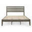 Structure de grand lit - aucun sommier nécessaire, fabrication en bois durable