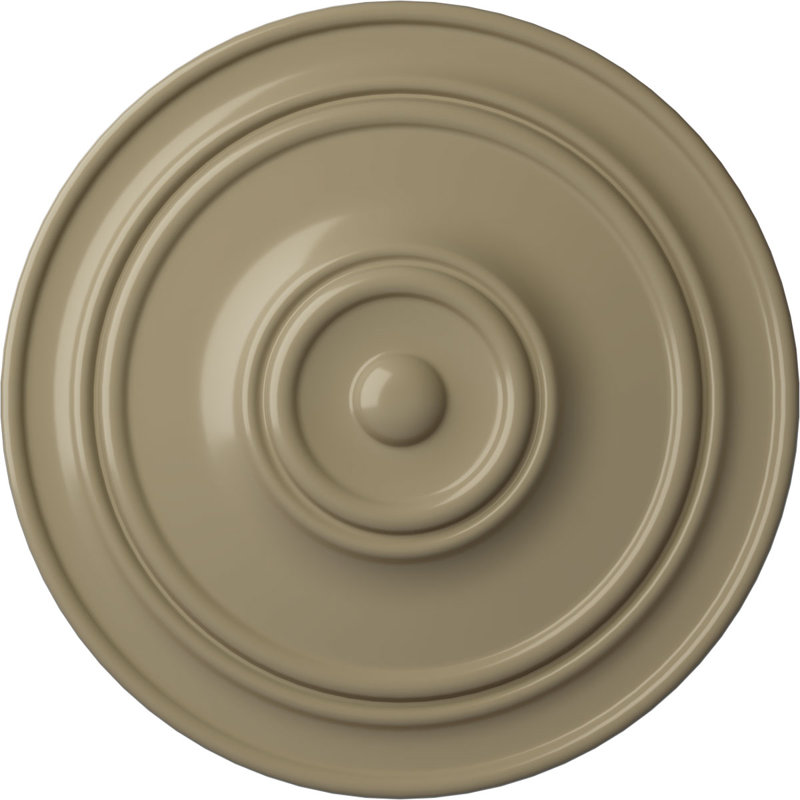 Médaillon de plafond classique Endurathane, 21 7/8 po x P 2 3/8 po (pour auvents jusqu'à 5 1/2 po), fini désert Gobi peint à la main