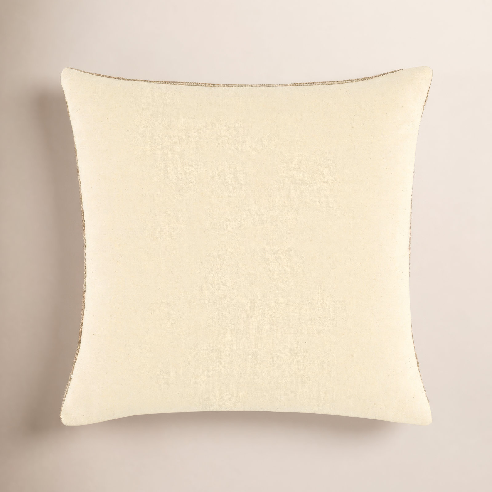 Dalton  Accent Pillow Cover & Insert, Polyester, Square 18", Tan/Beige