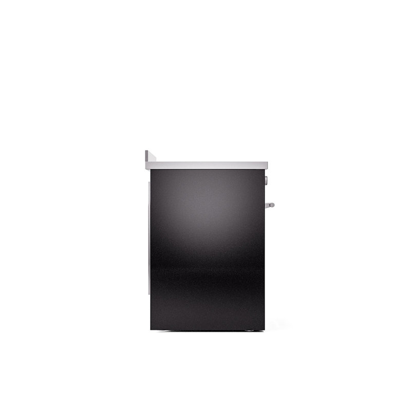 ILVE Professional Plus II 30 in Induction Range, Glossy Black/Stainless Steel