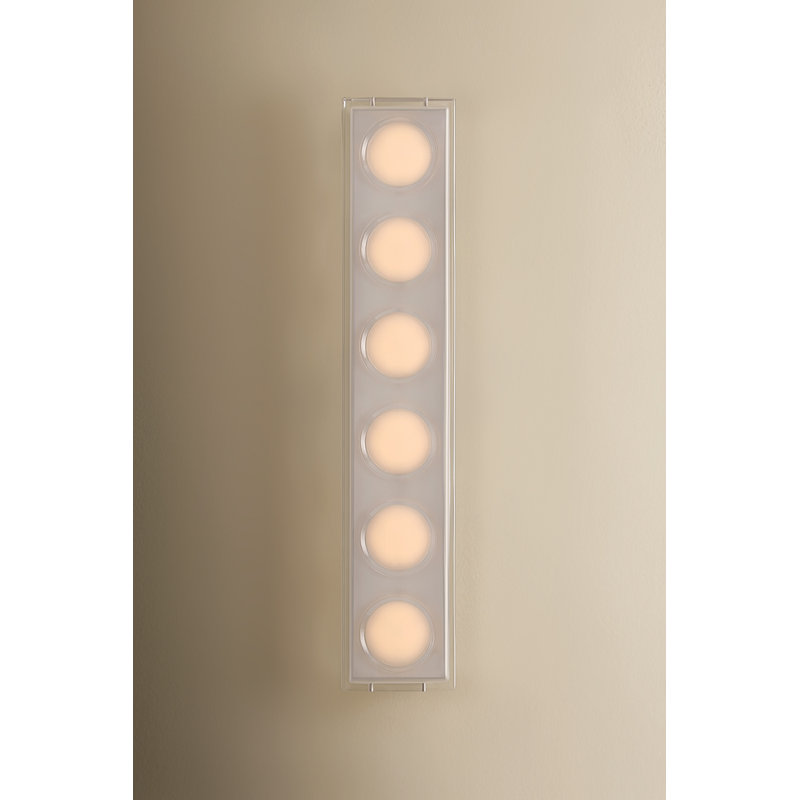 Mars 4 - Light LED Vanity Light, Polished Chrome, 6 Lights, 20 W