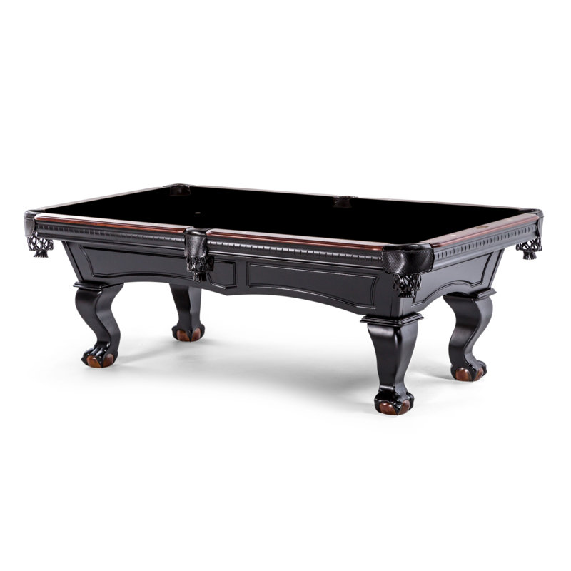 White Billiards L Pool Table, 32" x 49.5" x 89"