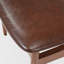 Ensemble de 2 chaises d'appoint luxueuses en bois massif brun