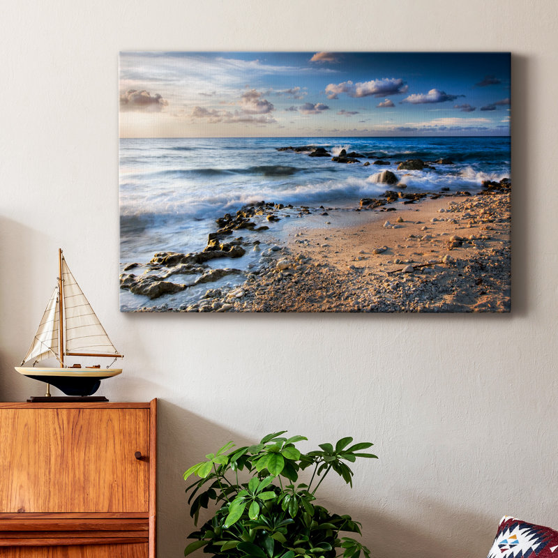 Island Waves - Photographie sur toile tendue, H 18 po x l 12 po x P 1 po