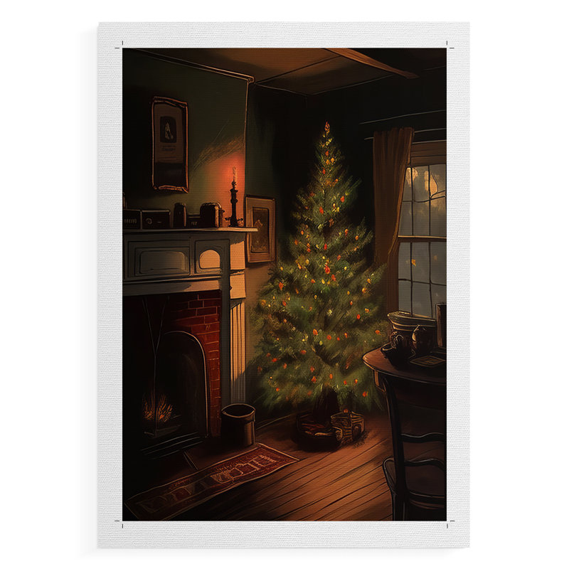 Art des Fêtes de Noël, impression sur toile seulement - non encadrée, H 18 po x l 12 po