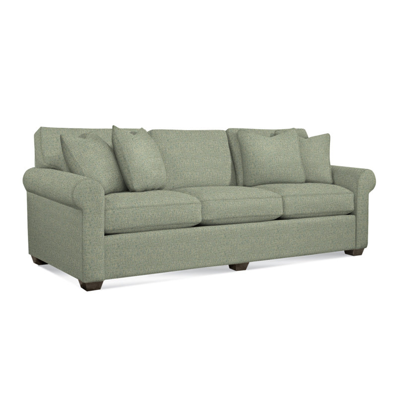 Bedford Upholstered 98'' Sofa, Green Performance Fabric; 0851-54, Mineral