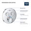 GROHE Grohtherm SmartControl Dual-Function Shower Thermostatic Valve Trim-73198564