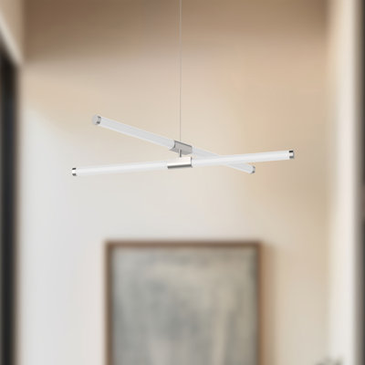 Lustre linéaire moderne à 2 lumières Akari