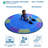 KidCarpet.com Cool Colors Circle Classroom Rug, 6'x6' Round