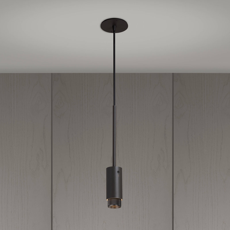 1 - Light Pendant, Smoked Bronze, Graphite