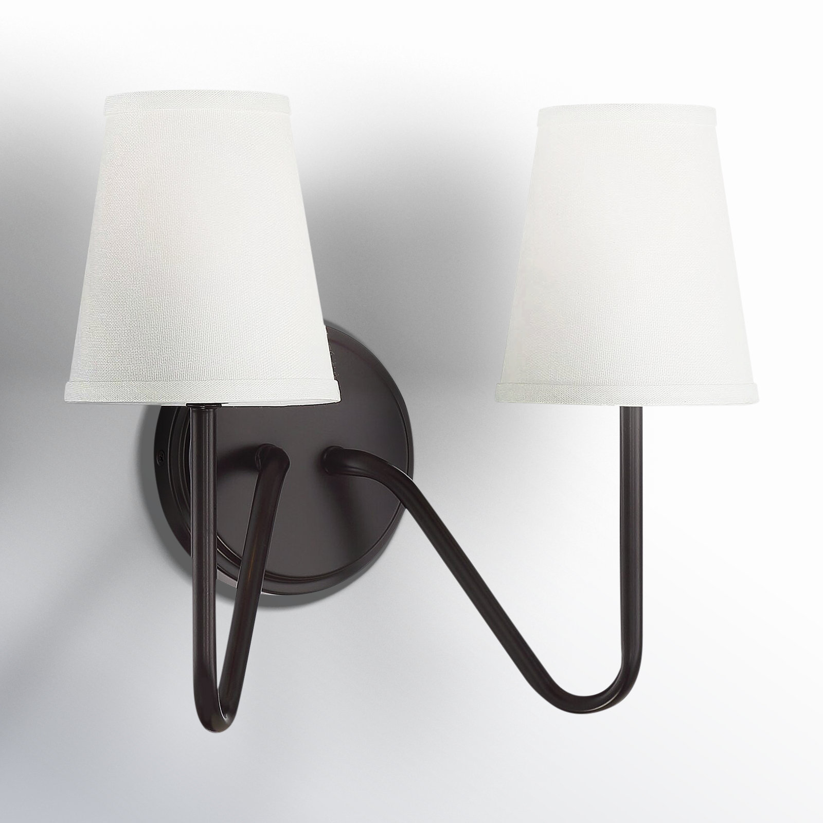 Roan 2-Light Dimmable Armed Sconce, Oil Rubbed Bronze