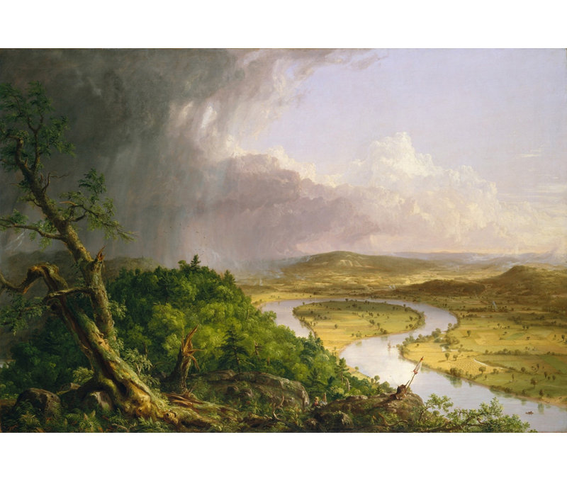 Le Oxbow (la rivière Connecticut près de Northampton)